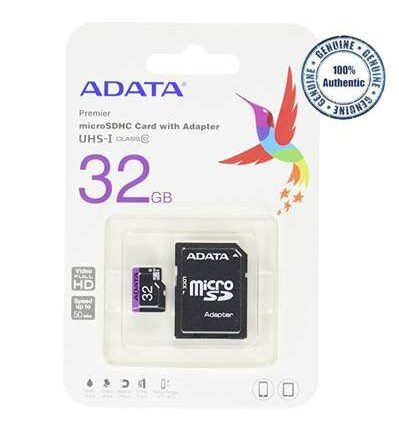 Alternative view of Adata 32GB Micro SD Class-10 (SDHC-UHS-I) Memory Card With Adapter