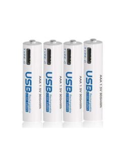 AiVR USB-C Rechargeable Batteries 4pc AAA 950 mWh - 2