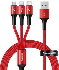 Baseus halo data 3-in-1 cable USB For M L T 3.5A 1.2m