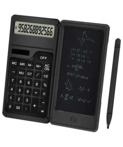 Calculator with Notepad 12 Digits LCD Display Battery & Solar Power Desktop Calculator