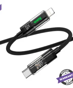 Hoco U116 Transparent 27W 3A (Type-C to Lightning) Charging Data Cable – 1.2m - 2