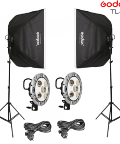 Godox Softbox Lighting Setup For YouTube Home Studio, Live Streaming Combo Set- Softbox, Light Holder, Tripod Stand Full Setup