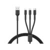 Remax RC-C007 Knight Series 3A 1.2m 3-in-1 Data Cable