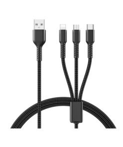 Remax RC-C007 Knight Series 3A 1.2m 3-in-1 Data Cable