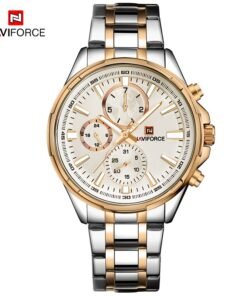 NAVIFORCE 9089 Stainless Steel Chronograph Men 30M Waterproof Sports Watch