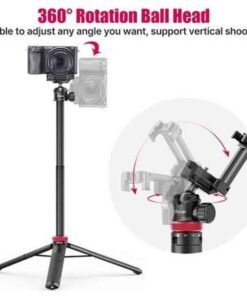 Ulanzi MT-44 Extendable Vlog Tripod With 360° Ball Head (Black) - 2