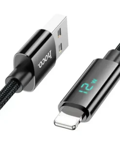 Hoco U125 Benefit USB-A to Lightning 12W Data Cable With Display - 2