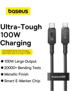 Baseus 100W Unbreakable Series Type-C to Type-C Data Cable - 3
