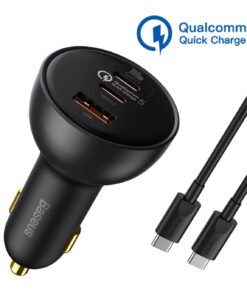 Baseus 160W Car Charger Qualcomm Quick Charge 2C+U With 100w Type-C Cable - 2