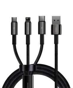 Baseus Tungsten Gold 3-in-1 Fast Charging Data Cable