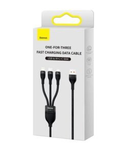 Baseus 66W 3-in-1 USB to Micro Type-C Data Cable - 2