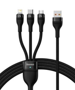 Baseus 66W 3-in-1 USB to Micro Type-C Data Cable