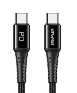 Awei CL-111T 60W PD QC3 Fast Charging Data Cable 1m