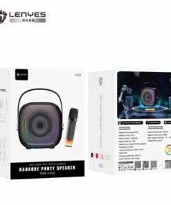 Lenyes S226 KTV RGB LED Light Wireless Speaker and Microphone - 2