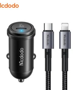 Mcdodo 749 30W PD USB C Car Charger and iP Cable Set