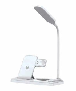 USAMS US-CD195 15w 4 In 1 Wireless Charging Holder with Table Lamp