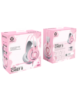 Fantech HG20 Chief II Sakura Edition RGB Wired Pink Gaming Headphone