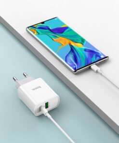 HOCO C80A 20W CHARGER SET TYPE-C & USB-A - 3