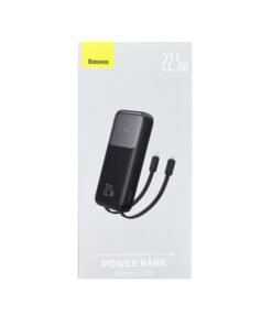 BASEUS COMET SERIES 22.5W 10000MAH DUAL CABLE DIGITAL DISPLAY FAST CHARGE POWER BANK
