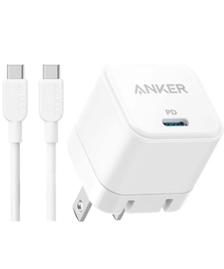 Anker 20W Type-C to C Charger / Charging Adapter with USB-C Cable – B2149