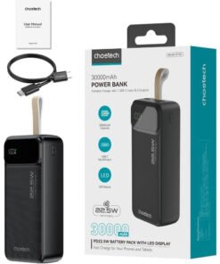 CHOETECH 22.5W 30000MAH POWER BANK (B730-ACBK) - 3