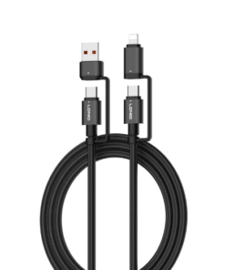 LDNIO LC16 65W 4-in-1 Fast Charging Cable USB-C /Lighting to USB-A/USB-C 1.2M