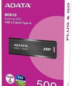 ADATA SC610 500GB USB 3.2 External SSD - 2