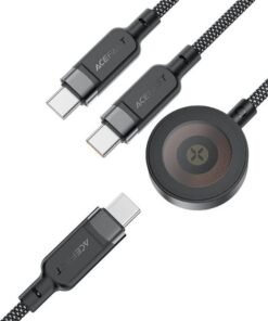 ACEFAST C6-11 3-in-1 100W Charging Data Cable with Wireless Charger - 2