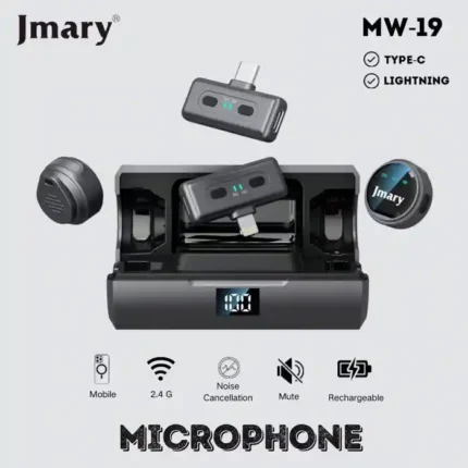 Jmary MW-19 Wireless Microphone for Type-C & lightning iphone