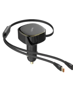 LDNIO C107 Ultra Fast Car Charger wired Type C/Lightning