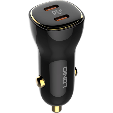 LDNIO C104 60W Dual PD Super Fast Car Charger