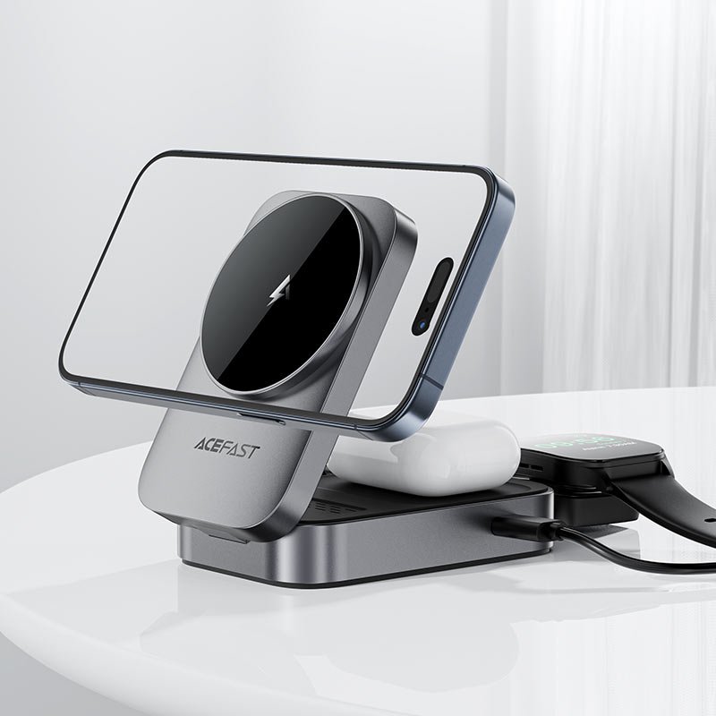Acefast E22 3-in-1 22.5W Desktop Wireless Charging Station 