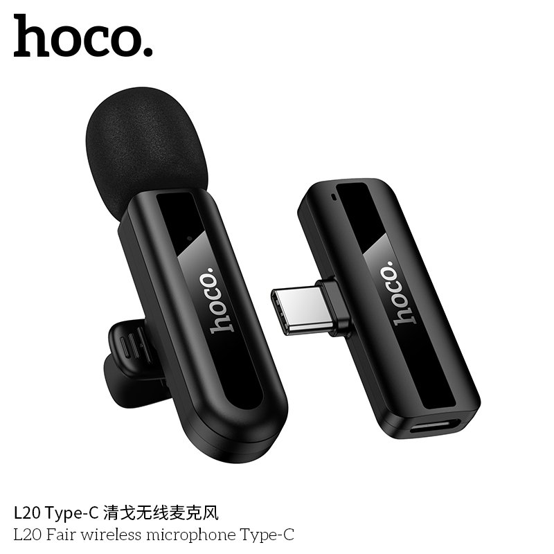 Hoco L20 Fair Lavalier Wireless Microphone
