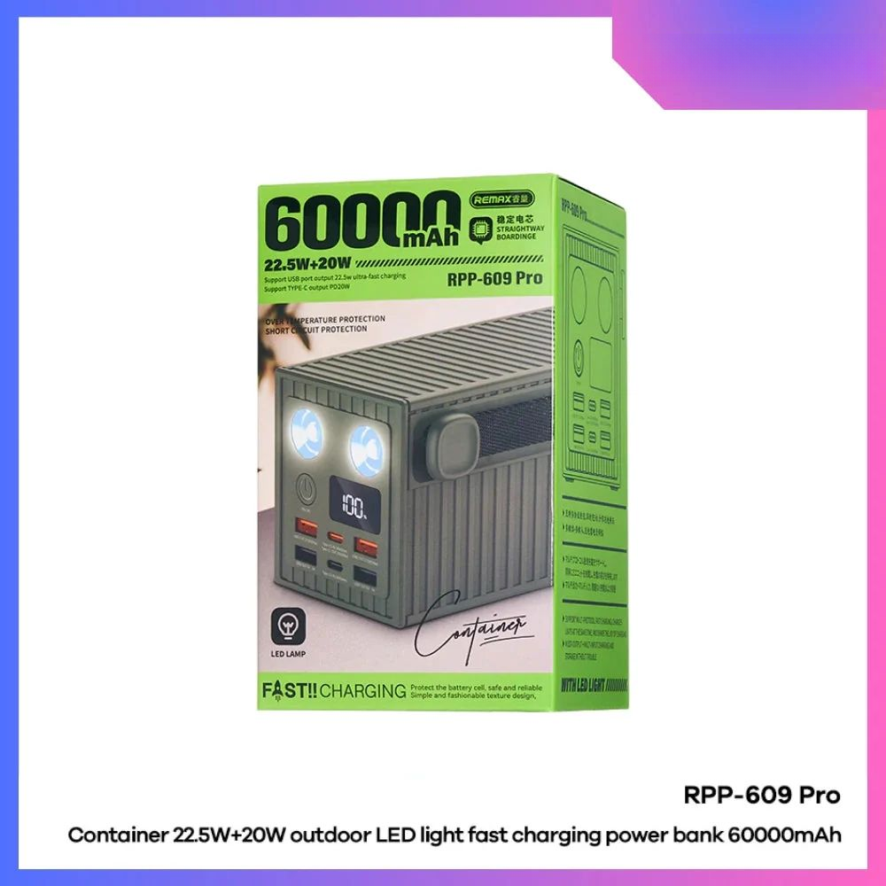 REMAX RPP-609 Pro 60000mAh Power Bank
