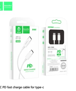 DENMEN D10C Quick Charge USB-Type C To USB-Type C Cable 1M