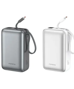 FONENG PX128 30000mAh 65W Power Bank with built-in Type-C Cables - 5