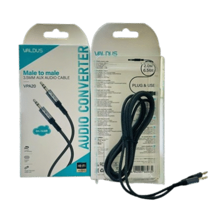 VALDUS VPA20 3.5MM AUX AUDIO CABLE