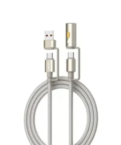 LDNIO LC18 65W 4-in-1 Fast Charging Cable (USB-C+USB-A to USB-C+Cigarette Lighter)