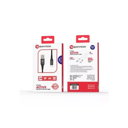 Baykron 3M USB A to Type C 3.0A Cable