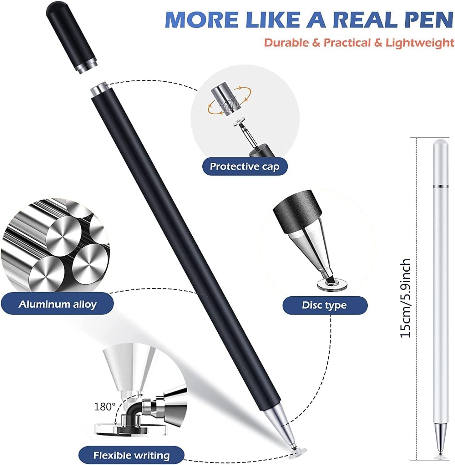 Spigem JB02 2-in-1 Multifunction Stylus Light Pen - Image 2