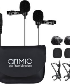 Arimic Dual-head Clip Microphone