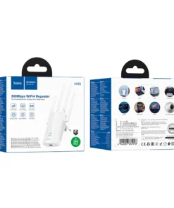 hoco HI35 3000Mbps 2.4G WiFi4 Repeater Signal Amplifier - 4