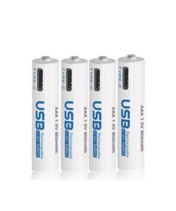 AiVR USB-C Rechargeable Batteries 4pc AAA 950 mah