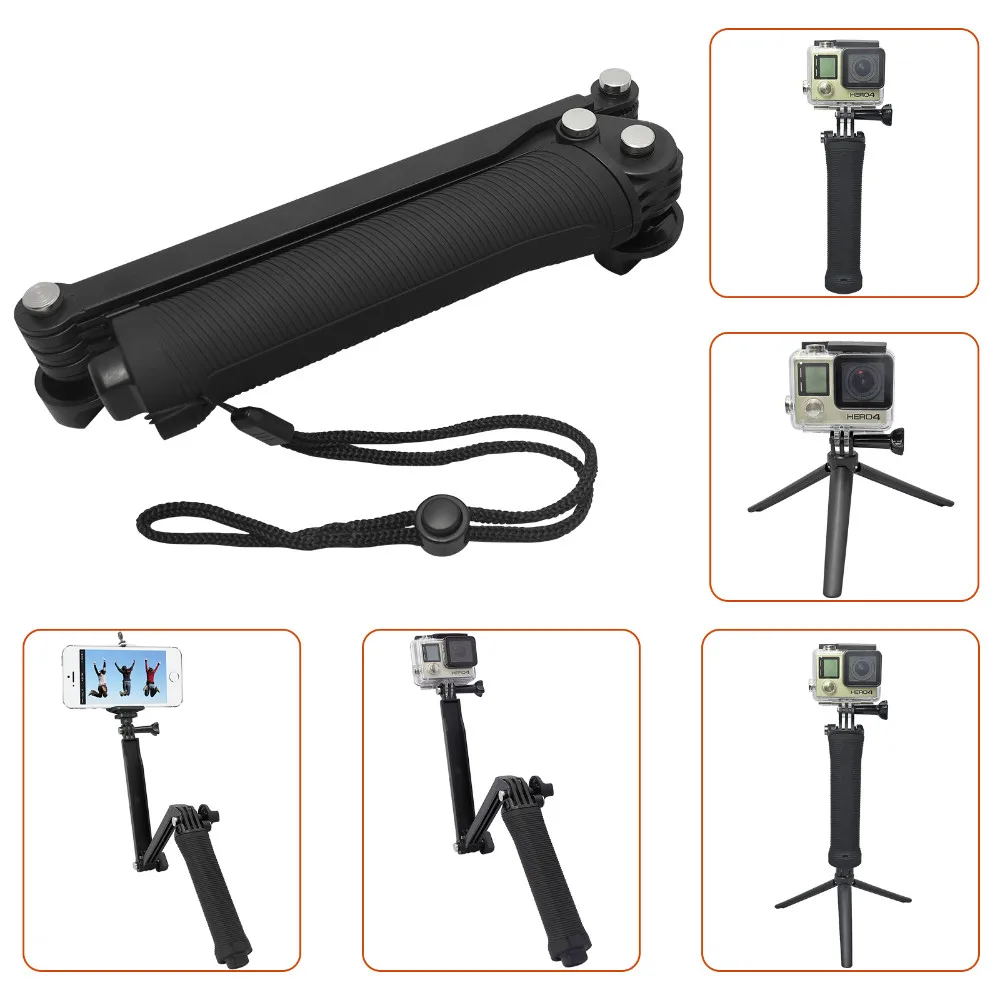 3-Way monopod Action Camera