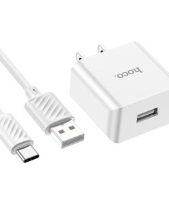 Hoco C106A 10.5W Wall Charger With Type C Cable - 4