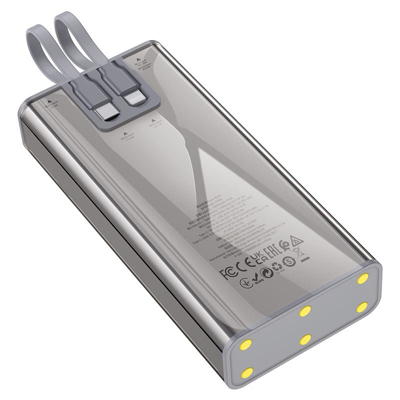Hoco J104A 22.5W Fully Compatible Power Bank With Cable (20000mAh) - Image 3