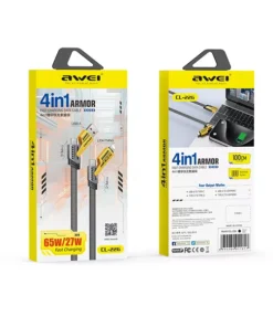 Awei 4-in-1 Fast Charging Data Cable 65W (CL-226) - 3