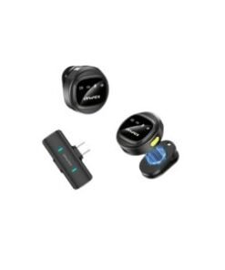 Awei MK3 Magnetic Lavalier Dual Wireless Microphone - 2