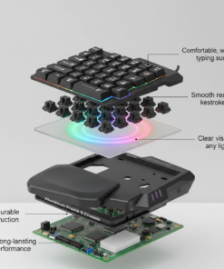 Jedel K601 Single Hand RGB Gaming Keyboard