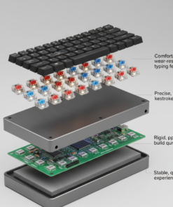 Jedel Lighting wired keyboard K500 White Glow
